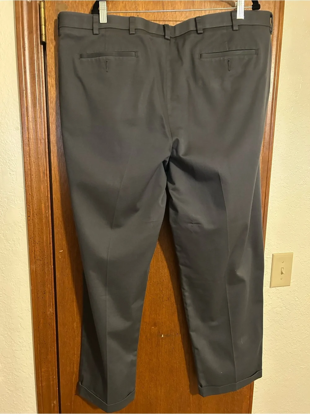 Roundtree & Yorke Gray TravelSmart Dress Pants